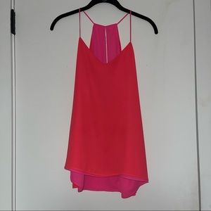 Express Reversible Pink & Coral Barcelona Camo Tank